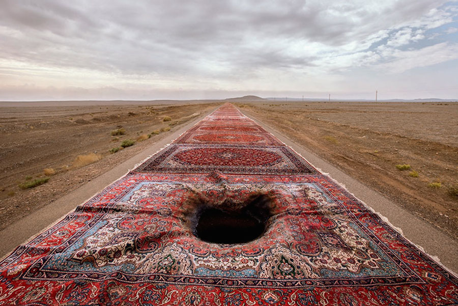 Unexpected Photographs with Persian Carpets-5