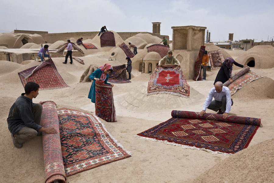 Unexpected Photographs with Persian Carpets-8