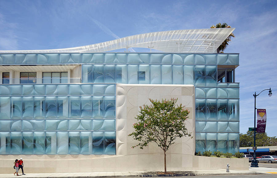 Office Building with Textured Glazing in California