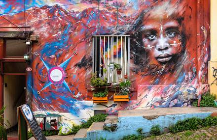 Mural Paintings from Valparaiso by Damien Tachoires