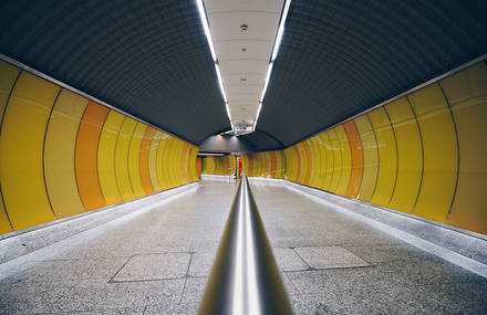 Focus on the Beauty of Symmetry in the Underground of Budapest