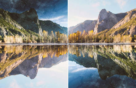 Mind-blowing Upside Down Picture of Yosemite National Park