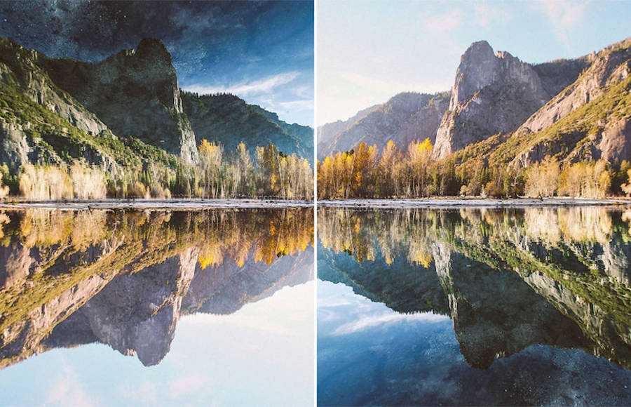 Mind-blowing Upside Down Picture of Yosemite National Park