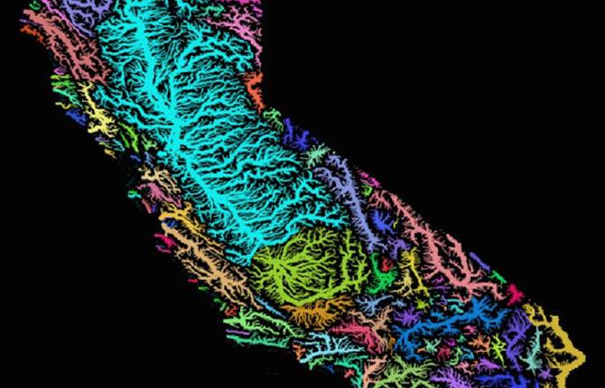 Multicolored Aerial Maps of Rivers From All Around the World