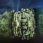 Stunning Video Projections of Indians in the Amazonian Forest-0