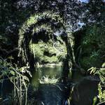 Stunning Video Projections of Indians in the Amazonian Forest-7