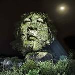 Stunning Video Projections of Indians in the Amazonian Forest-8