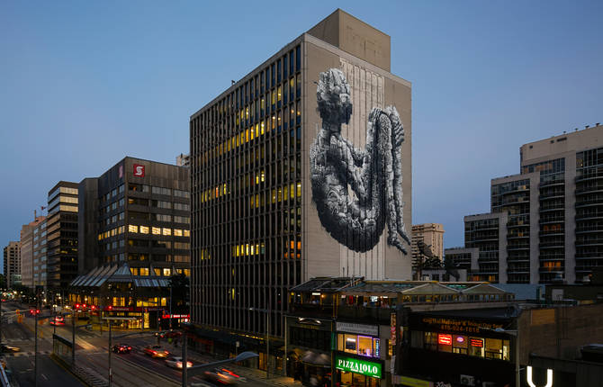Gigantic Street Artwork in Toronto