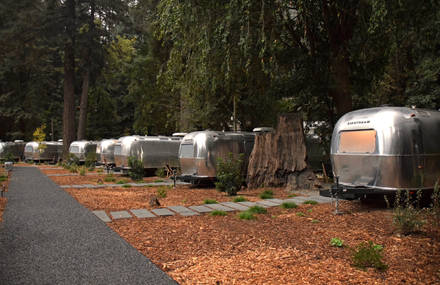 Arty Airstream Accommodations at AutoCamp