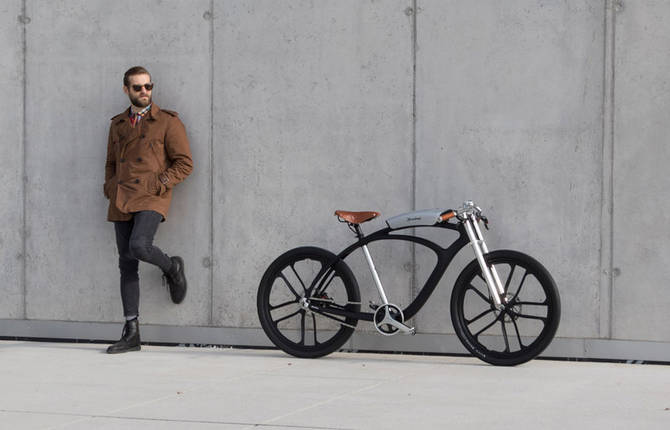 Smart Electric Bike Made with Portable Battery