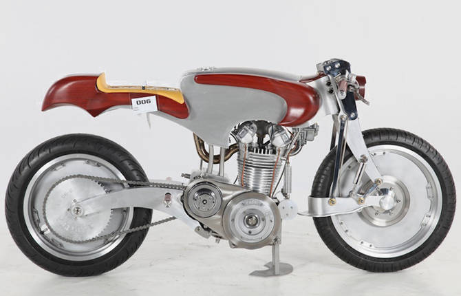 Elegant Motorcycle Built from the Ground Up