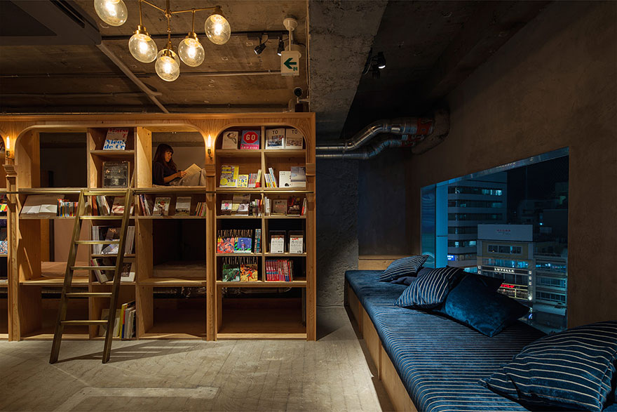 Bookstore Design Hotel in Tokyo