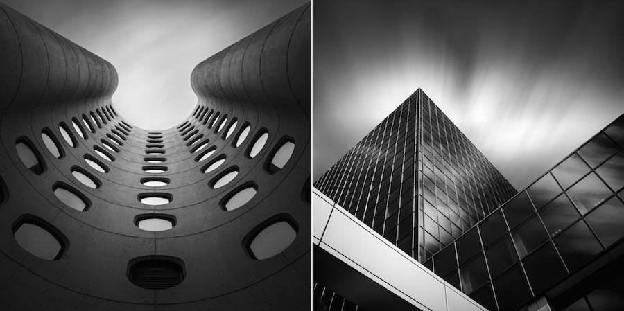 Abstract Architecture Captured in Black and White