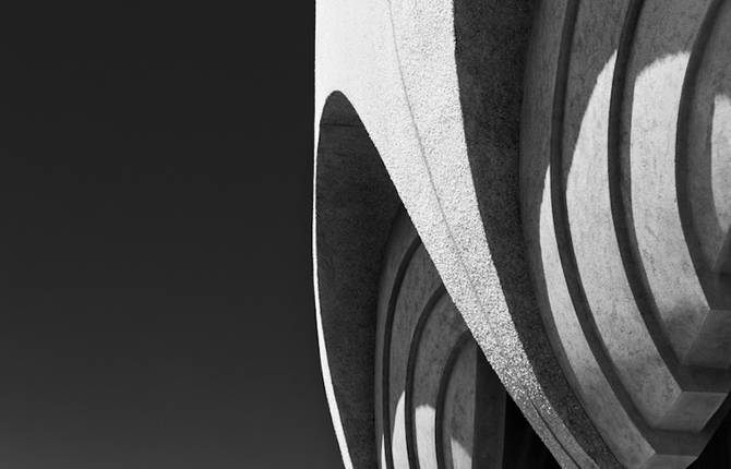 Abstract Architecture Captured in Black and White