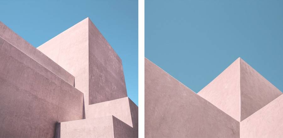 Geometric Pastel Architecture Photography