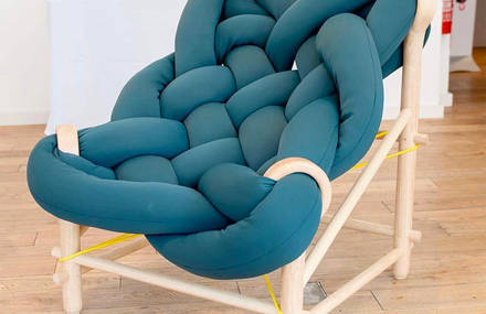 Comfy Oversized Woven Chair by Veega Tankun