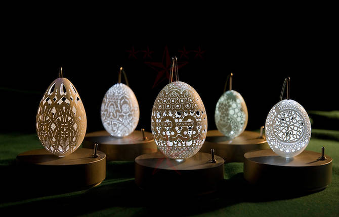 Incredible Carved Egg Sculptures