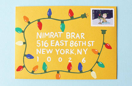 Hand-Painted Festive Mails