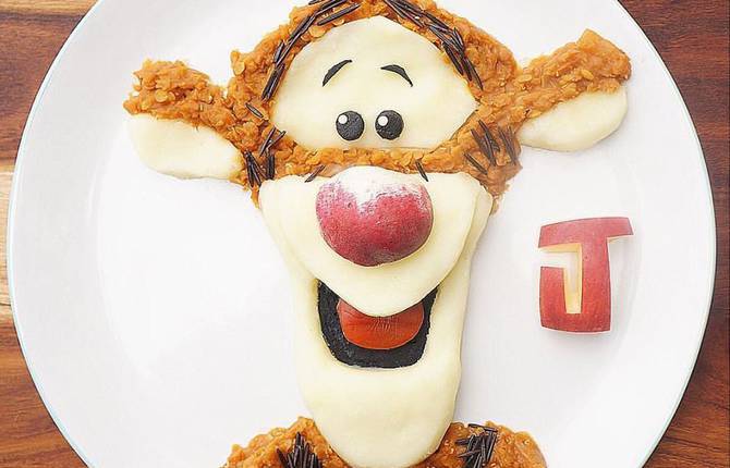Creative Meals Prepared as Famous Cartoons Characters