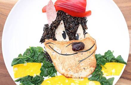 Creative Meals Prepared as Famous Cartoons Characters