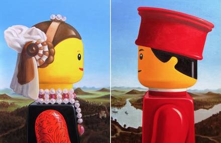 Iconic Paintings Reimagined with LEGO Figures