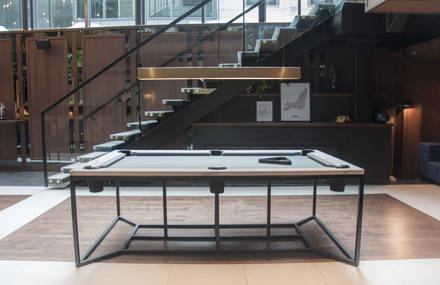 Refined Marble Pool Table for a Luxurious Hotel in Montreal