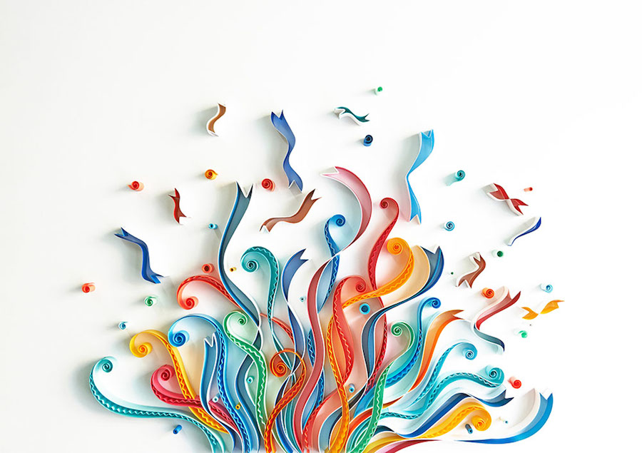 Creative and Multicolored Paper Typography by Sabeena Karnik-0