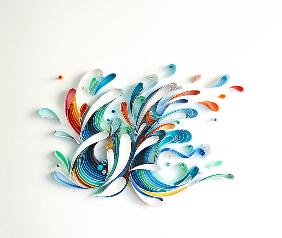 Creative and Multicolored Paper Typography by Sabeena Karnik-3