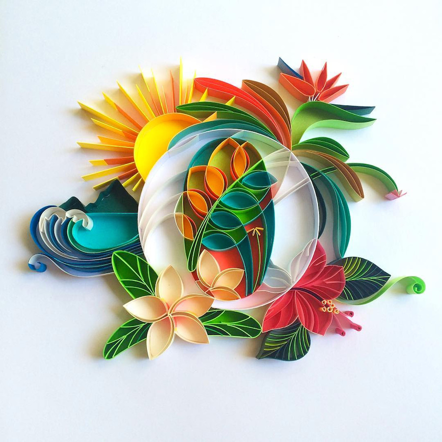 Creative and Multicolored Paper Typography by Sabeena Karnik-6