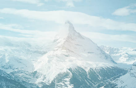 French and Swiss Snowy Summits by Sebastien Staub