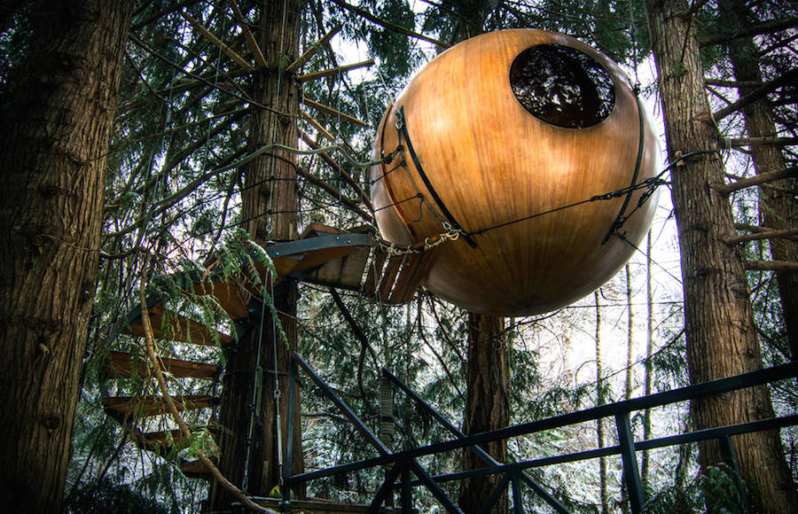 Gorgeous Spherical Tree-House Hotel in Canada