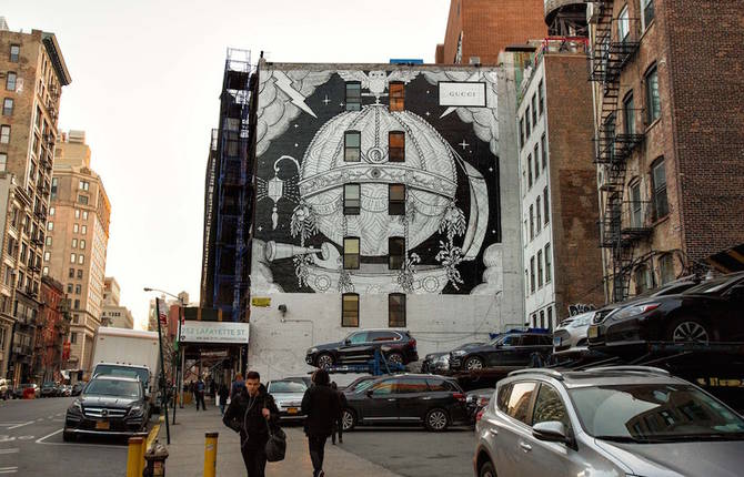 Gucci New Streetart Project in Soho
