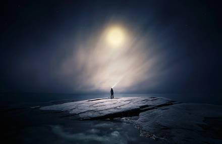 Incredible Full Moon Photo Series by Mika Suutari