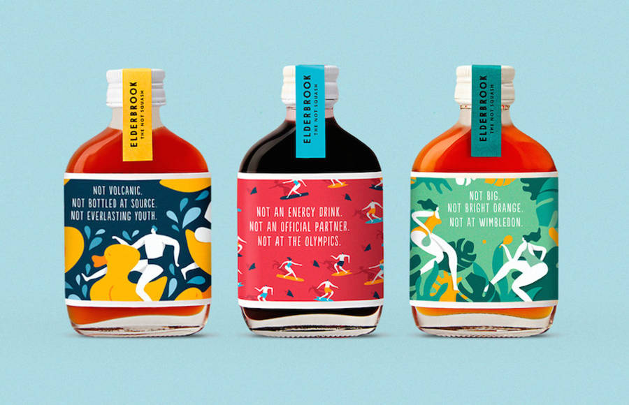 Pop & Colorful Branding for Elderbrook Drinks