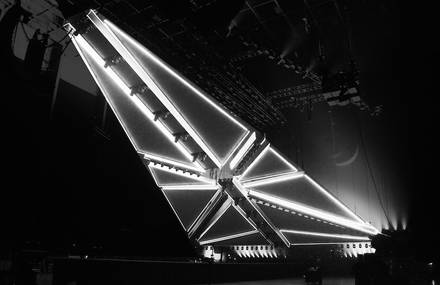 The Weeknd’s Incredible Origami Structure for the Starboy Tour
