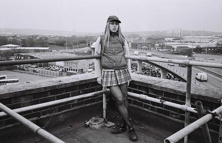 Portraits of Girls Wearing Burberry in the Streets of England