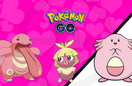 Pink Pokémon Go for Valentine’s Day