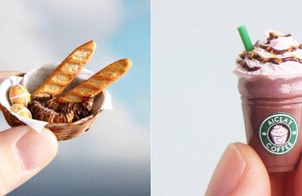Tiny Real Food Sculptures by Jocelyn Teo
