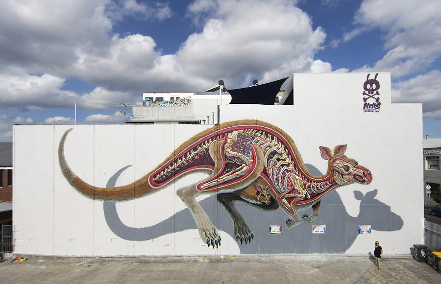 Incredible Street Artist Nychos Reveals the Anatomy Many Characters