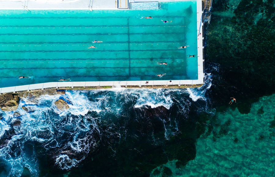 Dreamlike Aerial Photographs of Bondi Beach
