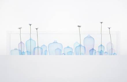 Poetic Jellyfish Vase Installation by Nendo