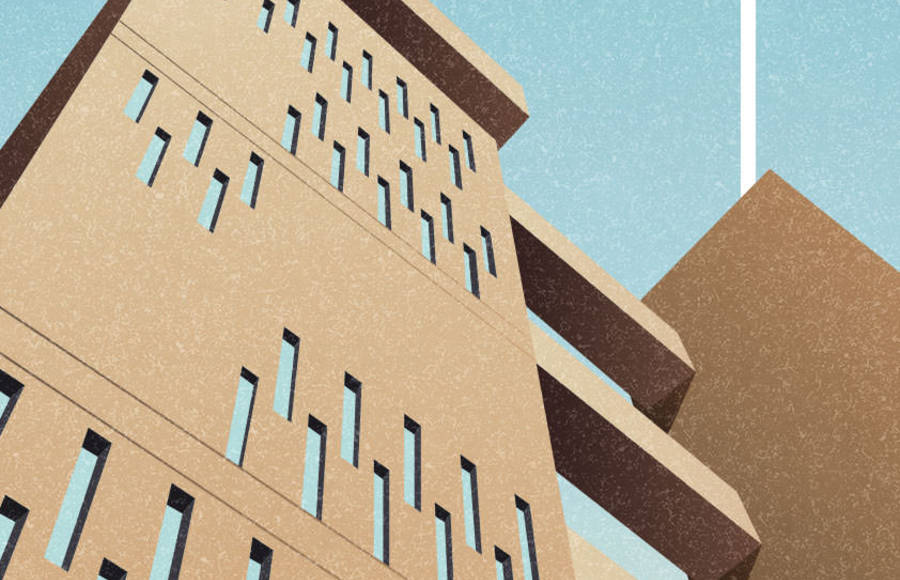 Dazzling Illustrations of Brutalism Architecture
