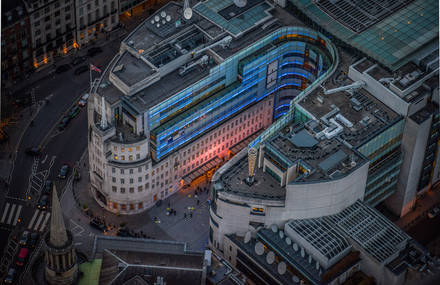 Aerial Pictures of London by Night