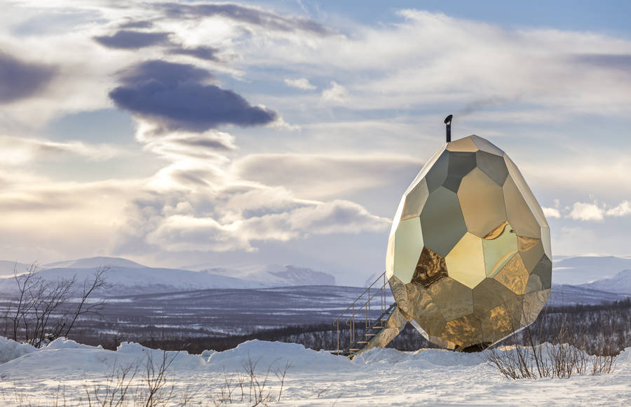 Amazing Egg-shaped Sauna in Kiruna