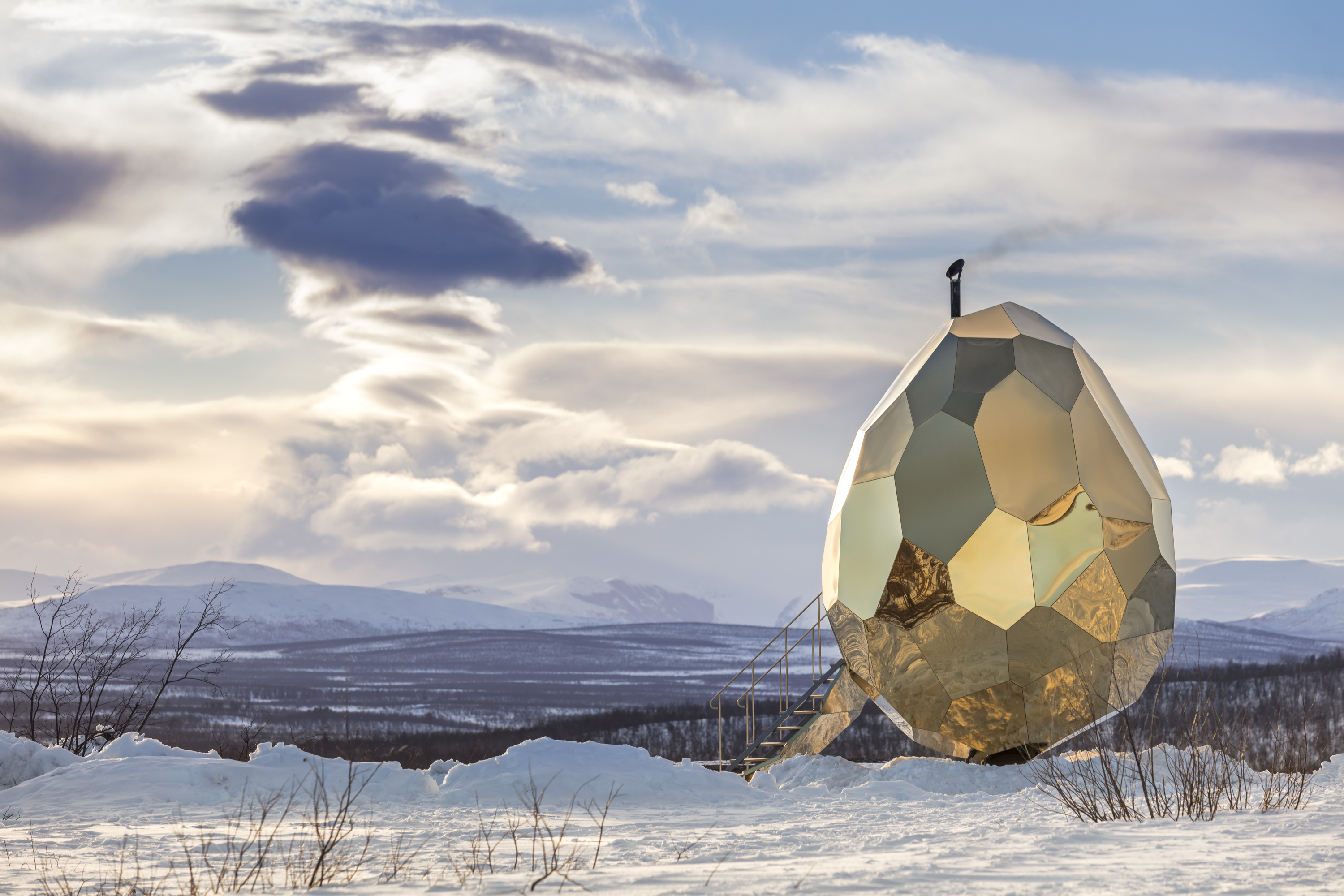 Amazing Egg-shaped Sauna in Kiruna