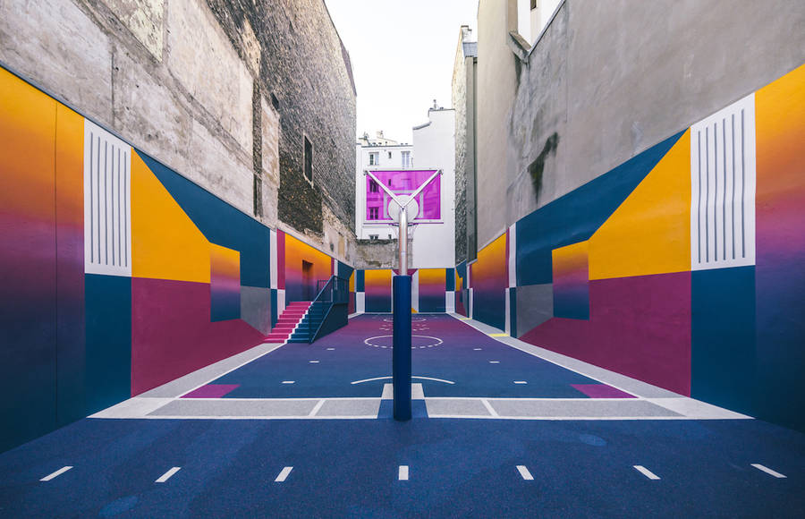 New Basketball Court by Pigalle with Nike