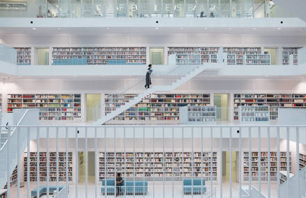 Peaceful Library in Stuttgart by Skander Khlif