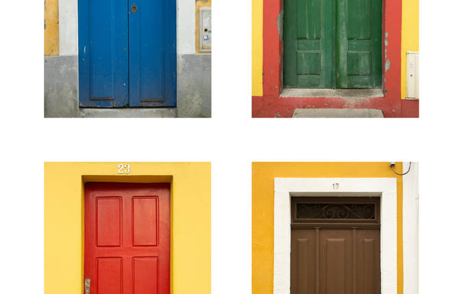 Colorful Doors in Aveiro by Catarina Soares