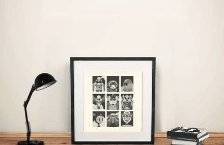 Minimalist Print of Heroes & Vilains in Video Games