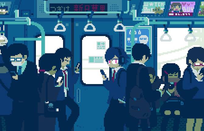 Creative 8-Bits GIFs of Daily Life in Japan